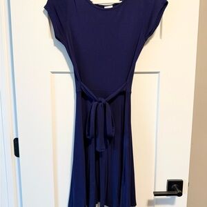 Alya Deep Blue Midi Dress